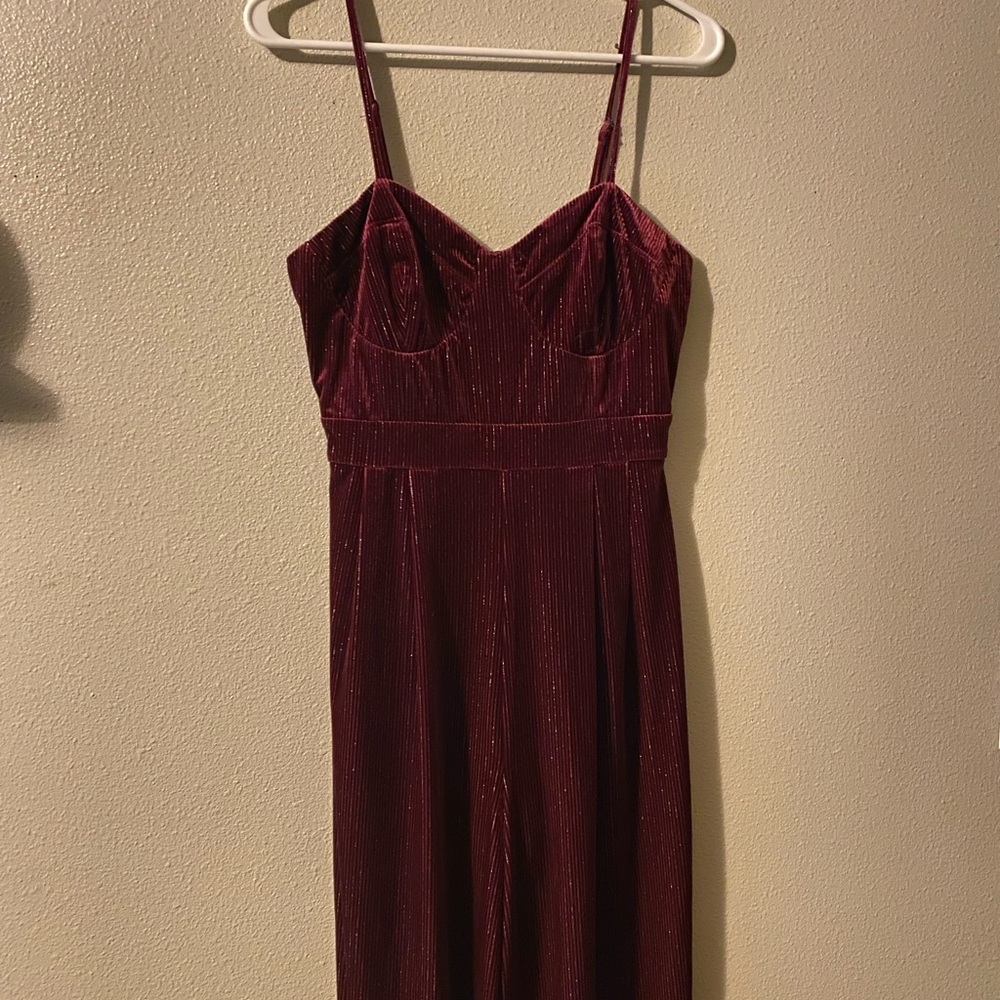 Velvet Jumpsuit - Picture 2 of 5